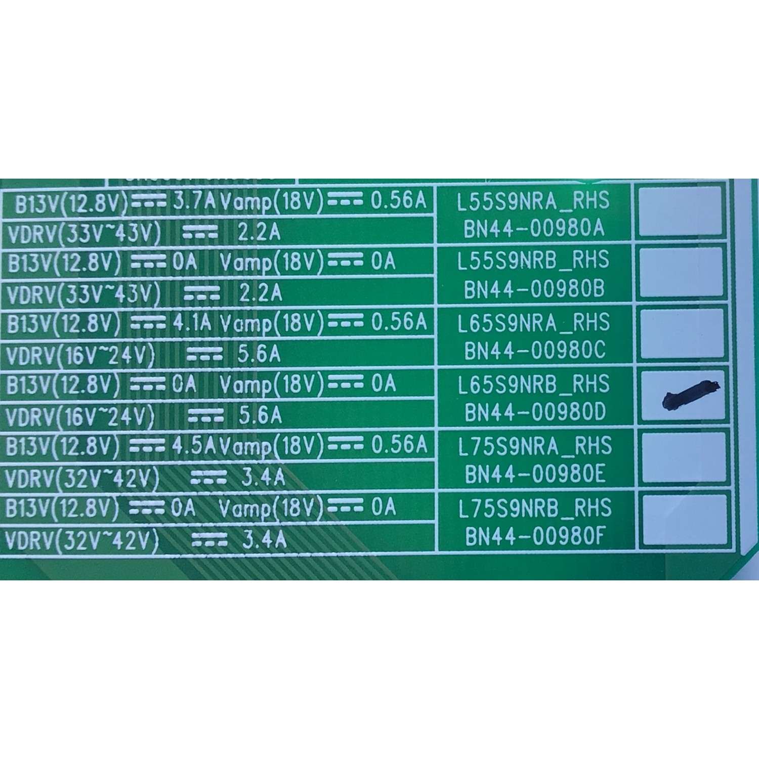 LED DRIVER PARA TV SAMSUNG / NUMERO DE PARTE BN44-00980D / L65S9NRB_RHS / BN4400980D / AM5RM750668 / DISPLAY BN9-48138A / LSF650FF11-P01 / MODELO QN65Q90RAFXZA FA02	 - Imagen 2